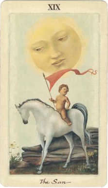 Le Soleil Cavalier de Bâtons